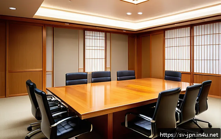 JLPT와 일본 사회학 연구 주제 - A detailed scene depicting a traditional Japanese corporate office environment illustrating social h...