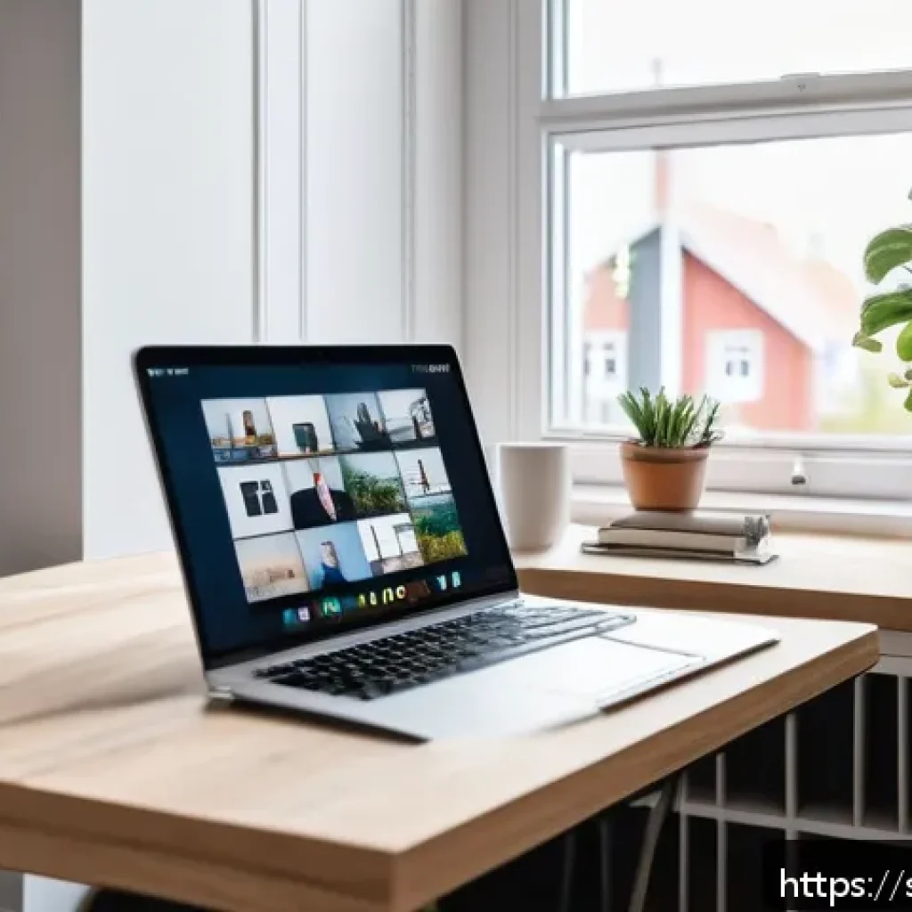 JLPT 자격증으로 프리랜서 통역사 도전하기 - A professional freelance interpreter working at a modern home office in Sweden, wearing smart casual...