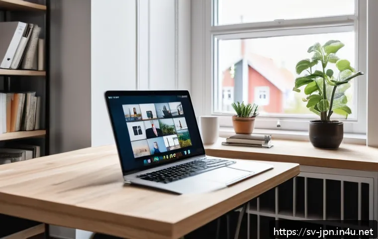 JLPT 자격증으로 프리랜서 통역사 도전하기 - A professional freelance interpreter working at a modern home office in Sweden, wearing smart casual...